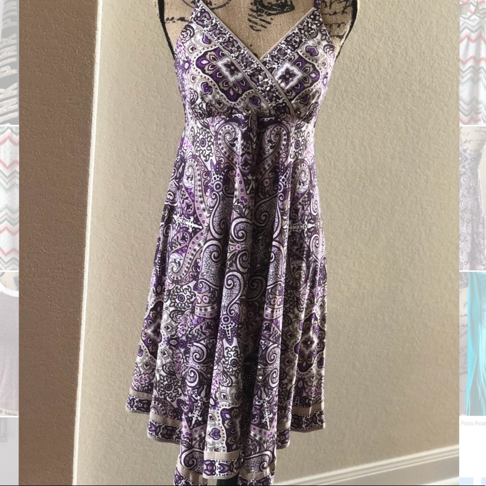 A spaghetti strap flowy sundress